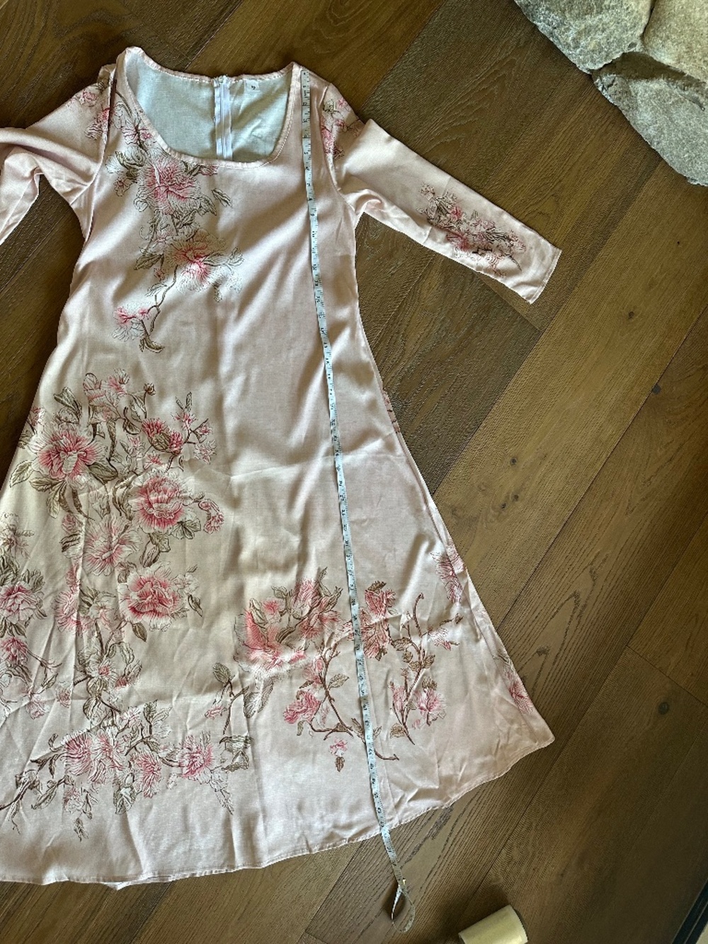 Wrenoin Pink Floral Midi Dress Sz M NWT Scoop Neck Floral Dress - Picture 10 of 16